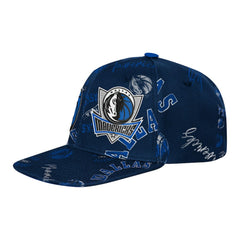Dallas Mavericks Outerstuff Youth Street Hooper Allover Print Snapback Hat sale - Navy sale