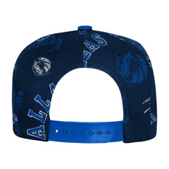 Dallas Mavericks Outerstuff Youth Street Hooper Allover Print Snapback Hat sale - Navy sale