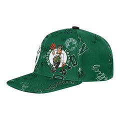 Boston Celtics Outerstuff Youth Street Hooper Allover Print Snapback Hat - Kelly Green sale