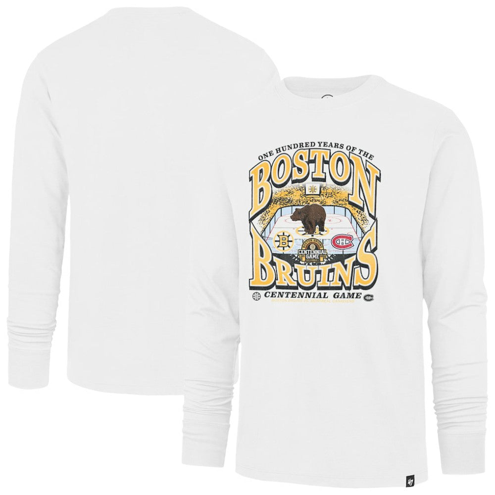 Boston Bruins '47 Centennial Game Long Sleeve T-Shirt