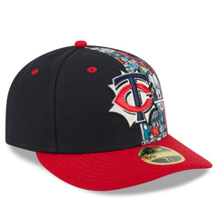 Minnesota Twins 2025 MLB Diamond Hero Edition Low Profile 59FIFTY Fitted Hat - Navy/Red | New Era