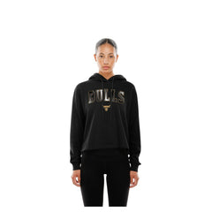 Chicago Bulls Women's Glam Game Open Back Hoodie - Black | New Era outlet