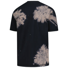 New York Knicks Injection Bleached Out Raw Edge Oversized T-Shirt - Black | New Era online