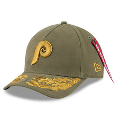 Philadelphia Phillies x Alpha Industries A-Frame 9FORTY Adjustable Hat - Olive | New Era