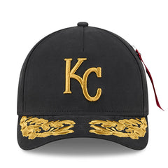 Kansas City Royals x Alpha Industries A-Frame 9FORTY Adjustable Hat - Black | New Era
