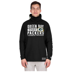 NFL Green Bay Packers Functional Fandom Balaclava Helmet Stripe Tri-Blend Hoodie