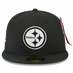 NFL Pittsburgh Steelers x Alpha Industries 59FIFTY Fitted Hat