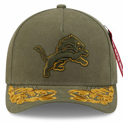 NFL Detroit Lions x Alpha Industries A-Frame 9FORTY Adjustable Hat