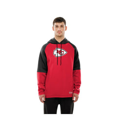 NFL Kansas City Chiefs Combine Authentic Color Block Raglan Pullover Hoodie