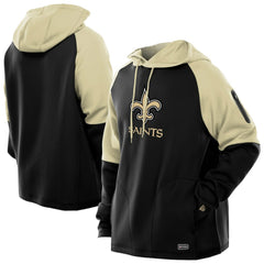 NFL New Orleans Saints Combine Authentic Color Block Raglan Pullover Hoodie