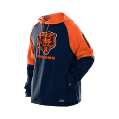 NFL Chicago Bears Combine Authentic Color Block Raglan Pullover Hoodie
