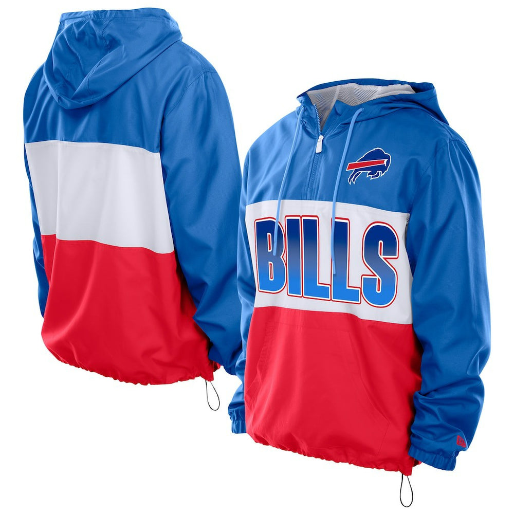 NFL Buffalo Bills Ripstop Quarter-Zip Hooded Windbreaker