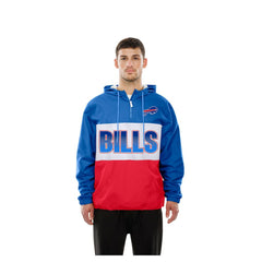 NFL Buffalo Bills Ripstop Quarter-Zip Hooded Windbreaker