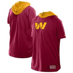 NFL Washington Commanders Combine Authentic Hooded Raglan Short-Sleeve T-Shirt