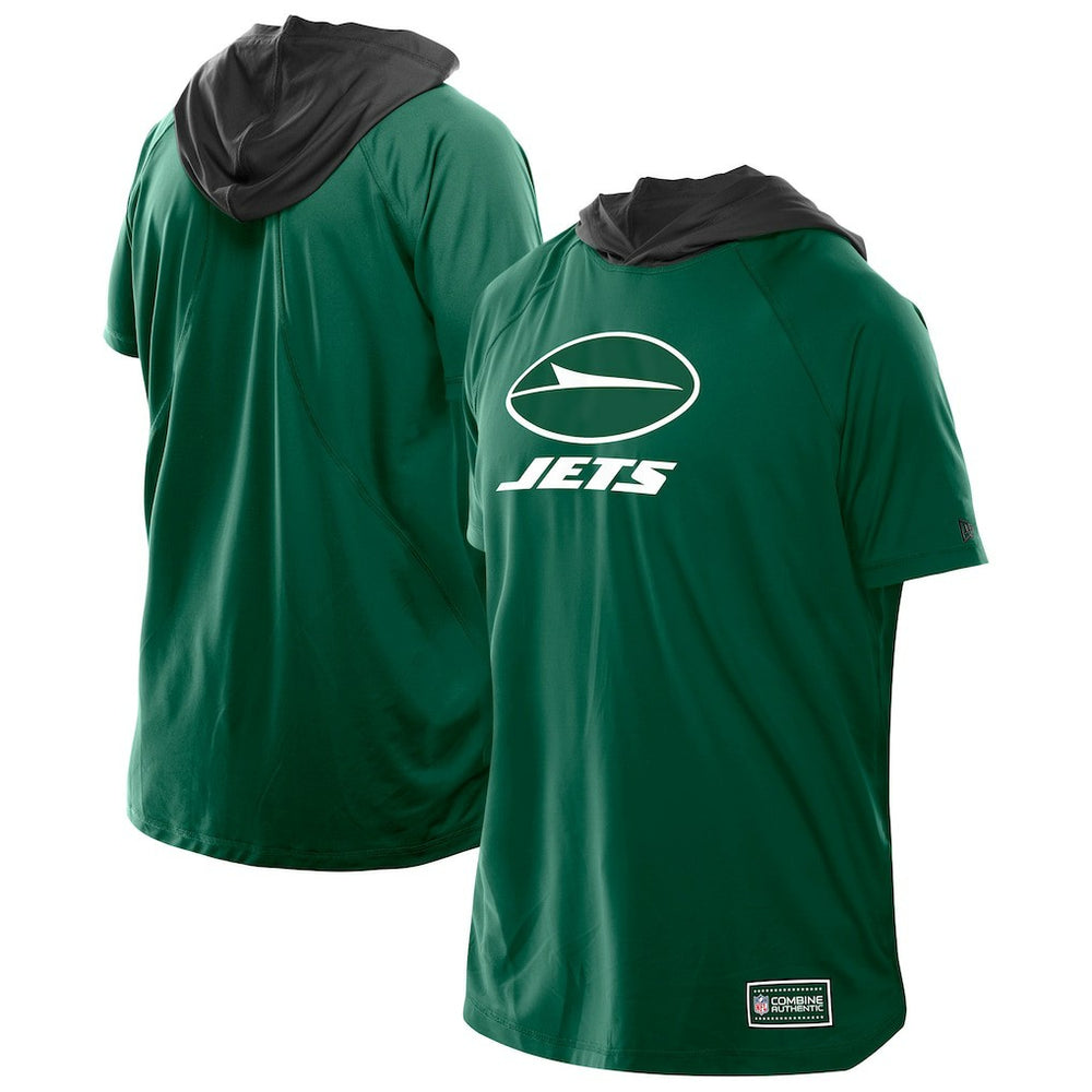 NFL New York Jets Combine Authentic Hooded Raglan Short-Sleeve T-Shirt