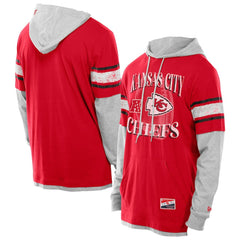 NFL Kansas City Chiefs Twofer Layered Long Sleeve Hoodie T-Shirt
