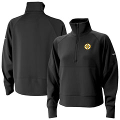 Boston Bruins Columbia Women's Wickhams Hills Raglan Omni-Wick Half-Zip Pullover