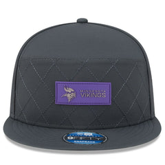 NFL Minnesota Vikings 2025 Sideline Cold Weather Split Panel 9FIFTY Snapback Hat