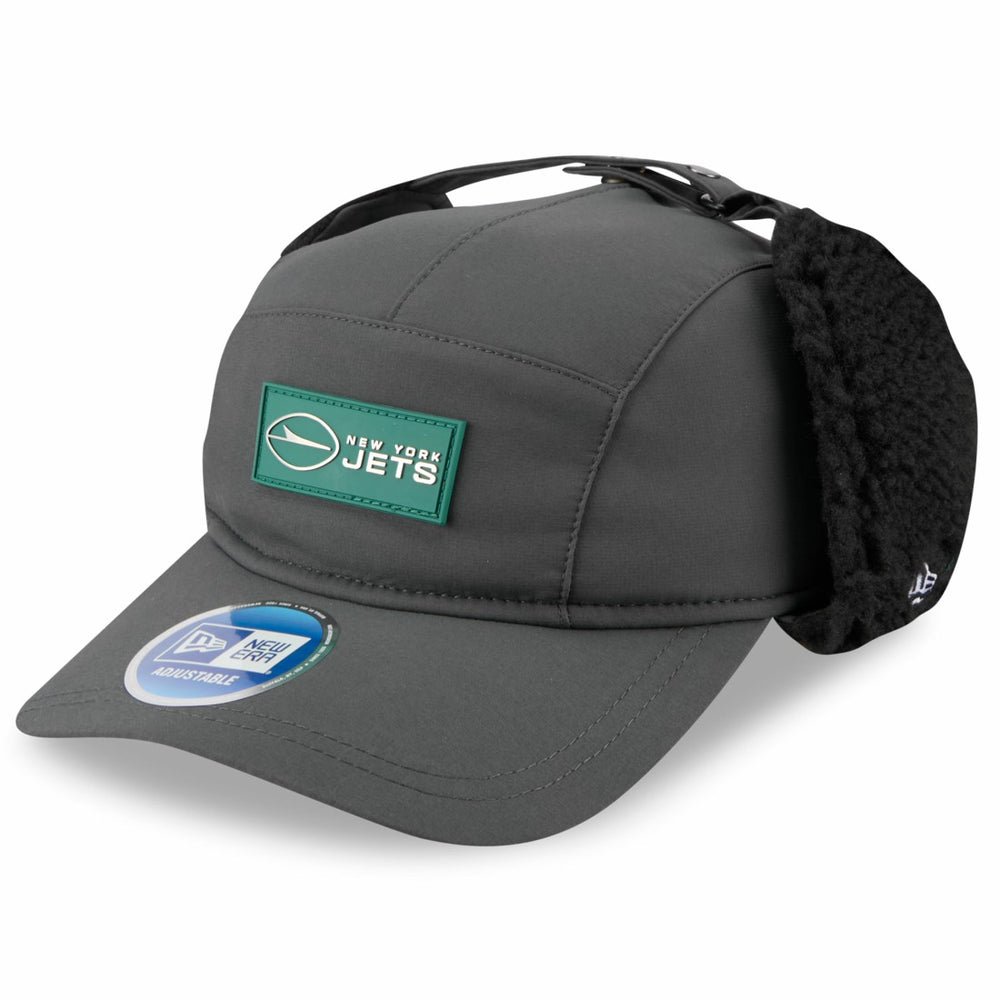 NFL New York Jets 2025 Sideline Cold Weather Runner Dog Ear Adjustable Hat