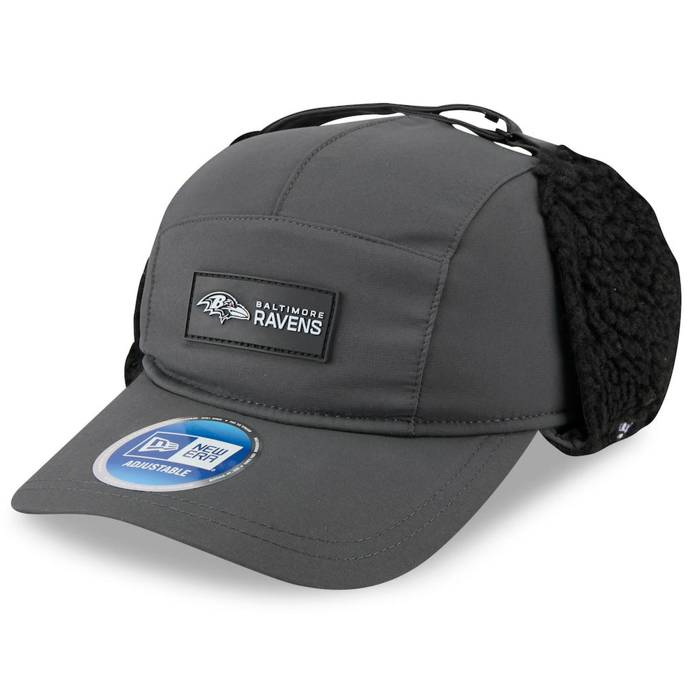 NFL Baltimore Ravens 2025 Sideline Cold Weather Runner Dog Ear Adjustable Hat
