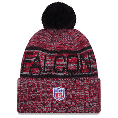 NFL Atlanta Falcons 2025 Sideline Cold Weather Cuffed Knit Hat with Pom