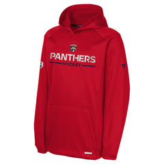 Florida Panthers Fanatics Youth Authentic Pro Rink Raglan Hoodie