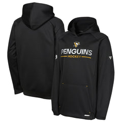 Pittsburgh Penguins Fanatics Youth Authentic Pro Rink Raglan Hoodie