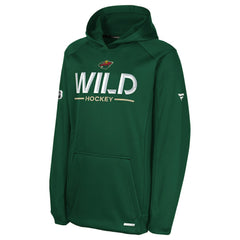 Minnesota Wild Fanatics Youth Authentic Pro Rink Raglan Hoodie