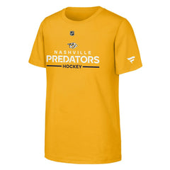 Nashville Predators Fanatics Youth Authentic Pro Wordmark T-Shirt