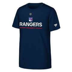 New York Rangers Fanatics Youth Authentic Pro Wordmark T-Shirt