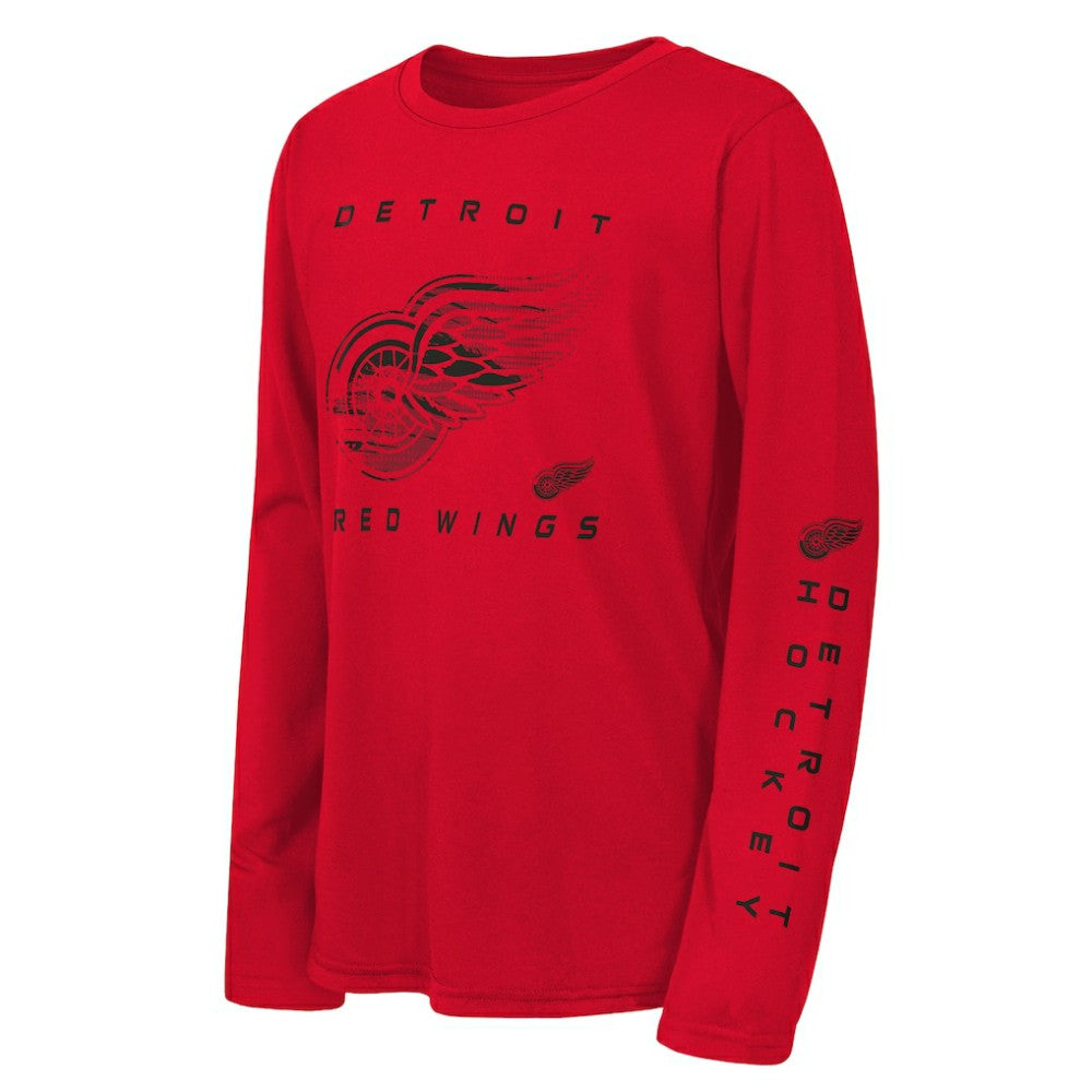 Detroit Red Wings Outerstuff Youth Seize the Win Long Sleeve T-Shirt