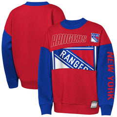 New York Rangers Outerstuff Youth Impact Player Sweatshirt