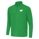 Minnesota Wild Antigua St. Patrick Intent Quarter-Zip Pullover Top