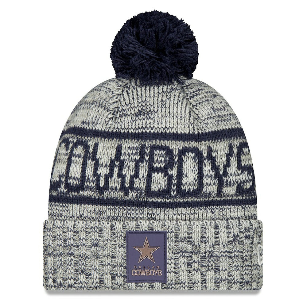 NFL Dallas Cowboys 2025 Sideline Cold Weather Cuffed Knit Hat with Pom