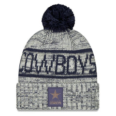 NFL Dallas Cowboys 2025 Sideline Cold Weather Cuffed Knit Hat with Pom
