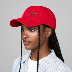 Chicago Bulls Women's Micro Lefty Adjustable Hat - Red | Mitchell & Ness sale