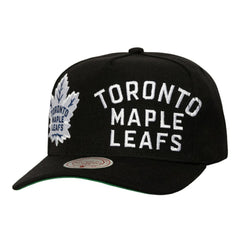 Toronto Maple Leafs Mitchell & Ness Busted Logo Wordmark Wrap-Around Pro Pinch Adjustable Hat