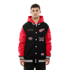 Detroit Red Wings New Era Full-Snap Fleece Hoodie Jacket