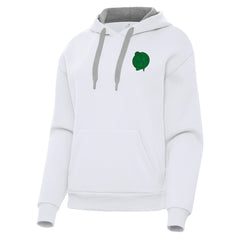 Boston Celtics Antigua Women's St. Patrick's Day Victory Pullover Hoodie - White on sale