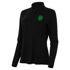 Boston Celtics Antigua Women's St. Patrick's Day Intent Quarter-Zip Top - Black on sale