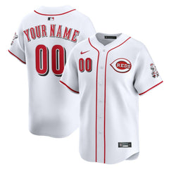 Cincinnati Reds Home Limited Custom Jersey - White | Nike