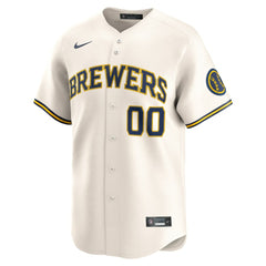 Milwaukee Brewers Home Limited Custom Jersey - Cream | Nike