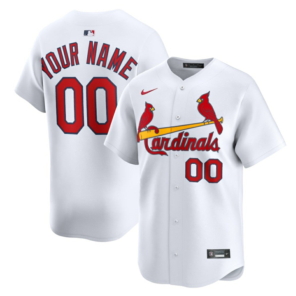 St. Louis Cardinals Home Limited Custom Jersey - White | Nike