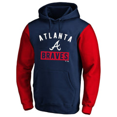 Ronald Acuna Jr. Atlanta Braves Profile Big & Tall Name & Number Fleece Pullover Hoodie - Navy