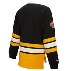 Pittsburgh Penguins Mitchell & Ness Women's Heritage Lace-Up Pullover Sweatshirt
