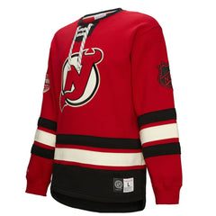 New Jersey Devils Heritage Lace-Up Pullover Sweatshirt