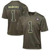 NFL New York Giants Malik Nabers Youth 2025 Salute to Service Game Jersey