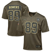 NFL Las Vegas Raiders Brock Bowers Youth 2025 Salute to Service Game Jersey