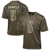NFL Washington Commanders Jayden Daniels Youth 2025 Salute to Service Game Jersey