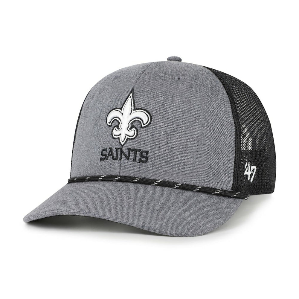 NFL New Orleans Saints '47 Carbon Rope Trucker Adjustable Hat